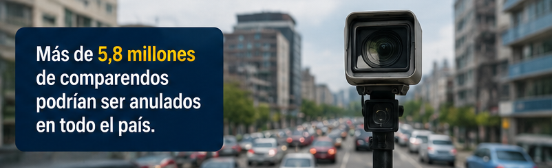 Más de 5,8 millos de fotomultas ilegales en Colombia podrían ser anuladas.