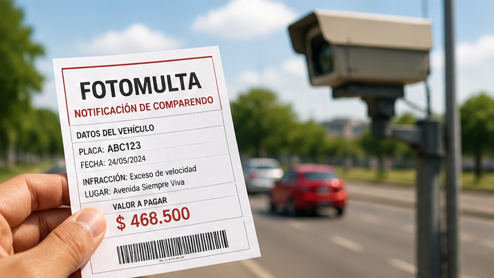 Evidencia de fotomulta