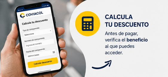 Calcula tu descuento con Coviacol