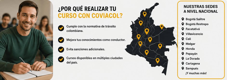 Por qué elegir Coviacol para curso comparendo en Facatativá