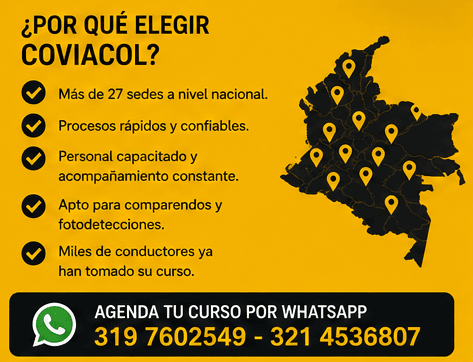 Por qué elegir a Coviacol para curso comparendo en Bogotá Terminal Salitre