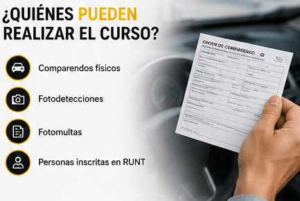 Quienes pueden realizar el curso comparendo