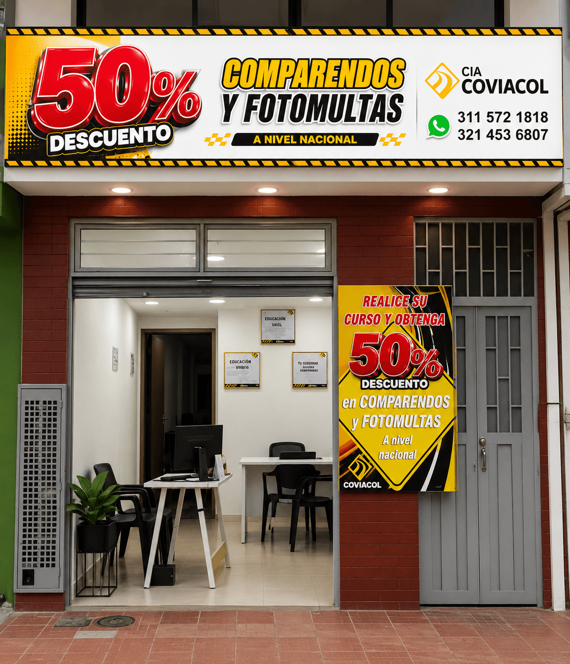 fachada curso comparendo Villeta